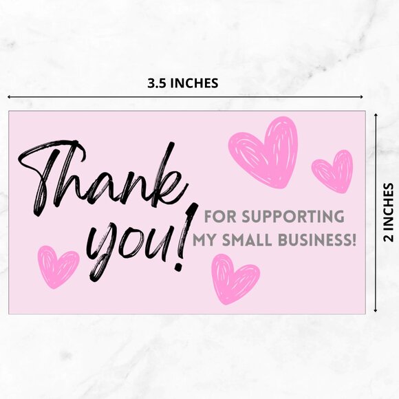 120 Thank You Cards Business Card Insert Card - Picture 5 of 5